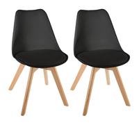 univers decor - Lot De 2 chaises Baya Style scandinave