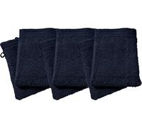 univers decor Lot de 2 ou 6 Gants de Toilette Spa 15 x 21 cm / 400 GR/m² (6, Bleu Nuit)