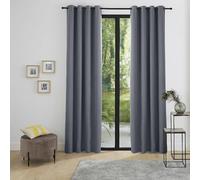 univers decor Lot de 2 Rideaux occultant phonique et Thermique doublé Polaire Arctique 140 x 260 cm (Granite, 2 Rideaux phonique et Thermique 140x260 cm)