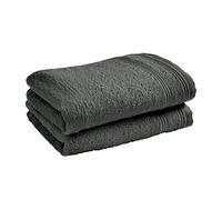 univers decor - Lot De 2 Serviettes invité éponge Spa 30 x 50 cm / 400 GR/m² (Ardoise)