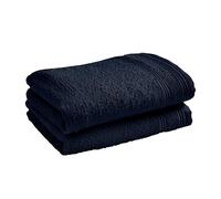univers decor - Lot De 2 Serviettes invité éponge Spa 30 x 50 cm / 400 GR/m² (Bleu Nuit)
