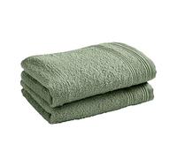 univers decor - Lot De 2 Serviettes invité éponge Spa 30 x 50 cm / 400 GR/m² (Romarin)