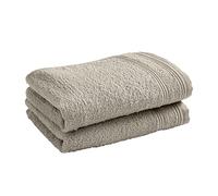 univers decor - Lot De 2 Serviettes invité éponge Spa 30 x 50 cm / 400 GR/m² (Sable)