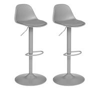 univers decor Lot de 2 tabourets Bar déco Style scandinave Aiko Atmosphera (Gris)
