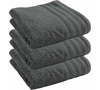 univers decor Lot de 3 draps de Douche Spa 70 x 140 cm / 400 GR/m² (Ardoise, Lot de 3 draps de Douche 70 x 140 cm)