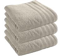 univers decor Lot de 3 draps de Douche Spa 70 x 140 cm / 400 GR/m² (Sable, Lot de 3 draps de Douche 70 x 140 cm)