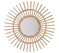 UNIVERSDECOR - Miroir rotin Bois Soleil diamètre 58 cm Atmosphera