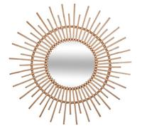 univers decor Montage Mural Miroir déco rotin diamètre 76 cm Atmosphera