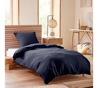 univers decor - Parure de Couette Nid d'abeille 140 x 200 pour lit 1 Place (Orage)