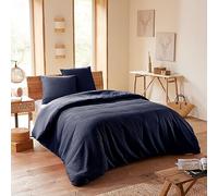univers decor Parure de Couette Nid d'abeille 240 x 220 pour lit 2 Places 140 à 160 cm (Orage)