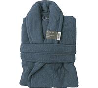 univers decor - Peignoir col châle Eponge coton 380 gr/m² Naïa Vent du sud (Orage, Peignoir col châle Eponge coton Naïa Taille M)