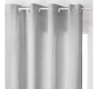 univers decor - Rideau Lilou Effet Velours 140 x 260 cm Atmosphera (Gris Clair, Rideau Lilou Effet Velours 140 x 260 cm)