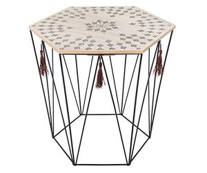 univers decor Table café déco métal octogonale Kumi Etnik Atmosphera