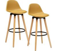 univers decor Tabouret Bar déco Style scandinave Stockholm (Ocre, 2 Tabourets Bar scandinave Stockholm)