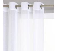 univers decor Voilage à Rayures tamisant 140 x 240 cm Atmosphera (Blanc)