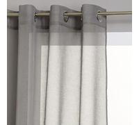 UNIVERSDECOR Voilage étamine tamisant 140 x 240 cm Atmosphera (Gris)