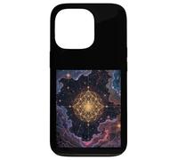 Univers du Ciel Galactique étoilé de Fleurdelis Coque pour iPhone 13 Pro