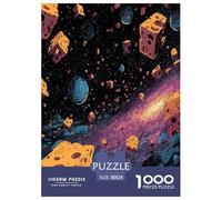 Univers du Fromage Puzzles Jeu De Puzzle Activités Familiales Stimulantes 1000 Pieces Star Travel Puzzles Classiques Qualité Premium pour Adultes 38x26cm/1000pcs