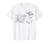 Univers Espace Planète à Peindre soi-même T-Shirt Graphique avec Valeur