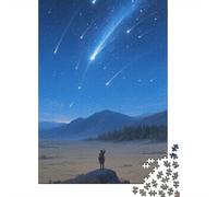 Univers étoilé 1000 Pièces Casse-têtes Astronaute Seniors Défis Complexes Ambiance Intérieure Énigmes Formatives Enfants Dès Douze Ans Présents Décoratifs 1000pcs (75x50cm)