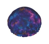 Univers Galaxie Bonnet De Douche Femme Réglable Bonnet De Bain Double Couche Charlotte Cheveux Pour Quotidien Hôtel Voyage
