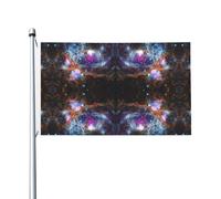 Univers Galaxie Espace Imprimé Intérieur Extérieur Vacances Décorations Maison Printemps Été Automne Hiver Drapeau Double Face
