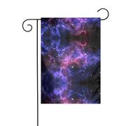 Univers Galaxie Étoile Espace Imprimé Vacances Décor Extérieur Drapeau de Noël Résistant à la décoloration Hiver Pelouse Porche Patio Décor Extérieur