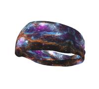 Univers Galaxy Space Bandeau de sport pour homme et femme, pour la course, le fitness, le yoga, le cyclisme, évacuation de la transpiration, antidérapant