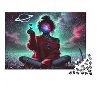 Univers Girl Fantasy Puzzle 1000 Pièces Adulte sans Poussière,Jeu De Puzzle À Assembler Soi-même Ultra Difficult Puzzle pour Un Jeu De Puzzle De Fête, pour Les Amateurs D'énigmes 52