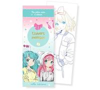 Univers mangas - Mes petites cartes à colorier: 35 illustrations à personnaliser