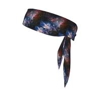 Univers Milky Way Galaxy Print One-Pack Tie Headbands Moisture Athletic Sports Head Band For Men and Women
