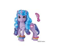 My Little Pony : Marquons Les Esprits, Étincelante Izzy Moonbow, Poney Violet de 20 cm, Musique et lumières, dès 5 Ans
