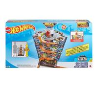 Univers miniature - HOT WHEELS - Mega Garage - 32,5x49,3x71,7 cm - 4 à 8 ans - Inclut rampes et ascenseurs