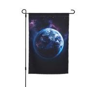Univers Planet Imprimer divers drapeaux de jardin Drapeau extérieur Décoration de cour pour patio, porche ou pelouse