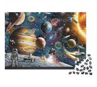 Univers Planètes Puzzle pour Adultes Puzzle 1000 Pièces Exploration Spatiale Jeu de Puzzle 1000 Pièces Papier Décoration 52x38cm/1000pcs