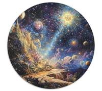 Univers Puzzle 1000 Pièces Architecture Fantastique Ronde Puzzle Jeu Cadeau Unique Décor À La Maison pour Toute La Famille 1000pcs (67.5x67.5cm)