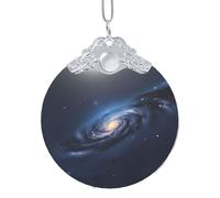 Univers Voie lactée Galaxie Décorations de Noël Décorations de Noël Ornements Suspendu Arbre de Noël Pendentif Cadeau pour les Fêtes, taille unique