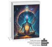 Univers Zen ésotérique Puzzles Adultes 1000 Pièces en Bois, Jouet De Puzzle De Défi De Cerveau pour des Enfants, D’Intelligence 78×53cm