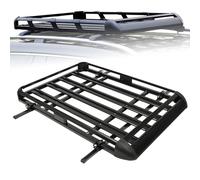 Universa - Panier de toit de voiture - En aluminium - Charge maximale : 150 kg - Largeur réglable - Universel - Pour voiture, SUV