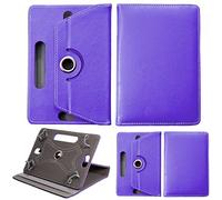 Universal 20.3 cm étui de Tablette, Support Multi-Angle étui Portefeuille Imprimé Compatible avec Tous Les 20.3 cm Pouces, Apple, Toshiba Tablette Android Tab appareils Universal 10.1" & 10" Violet