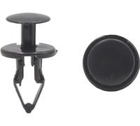 Universal 20Pcs Rivets en Plastique Noir Chariot Type Bouton Poussoir 11mm Clip Fixation pour Voiture