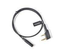 Universal 3.5 Female to 2 Pin K Connector Audio Adapter Cable Compatible with UV-5R UV-5RA 777 888S UV-82 Kenwood TH-22AT TK-3100