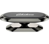 Universal 360° Magnetic Mobile Phone Holder With 8 Strong Magnets 2 Metal Plates I Magnetic Car Mount Compatible Iphone Samsung Huawei ¿ Black