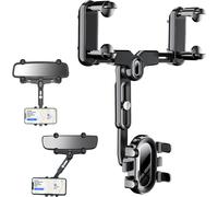 Universal 360 Rotating Multifunctional Retractable Car Phone Holder For 4 To 7 Inch Smartphones