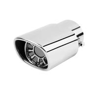 Universal 63mm Tuyau D'Échappement Silencieux Acier Inoxydable Argent Accessoire Auto Pour Embout De Silencieur Arrière(Flower mouth)