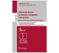 Universal Access In Human-Computer Interaction. Access To Learning, Health And Well-Being