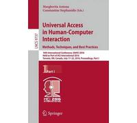 Universal Access In Human-Computer Interaction. Methods, Techniques, And Best Practices