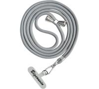 Universal Adjustable Removable Nylon Neck Strap Pendants Lanyard Key Chain Cord For Most Smart Phones Light Grey
