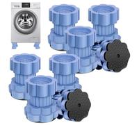 Universal Anti-Slip Heightening Pad for Washing Machine Base,Height Adjustable Dryer Shock and Noise Cancelling Pads,Washer Noise Cancelling Base (8pcs)