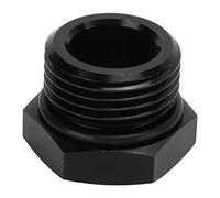 Universal Block Off Plug Fitting Adapter | 4000 PSI High Pressure Male Hex Steel Plug | Leak - Proof Closure for Vehicle/Water Pump/Container | Black Finish (AN12)